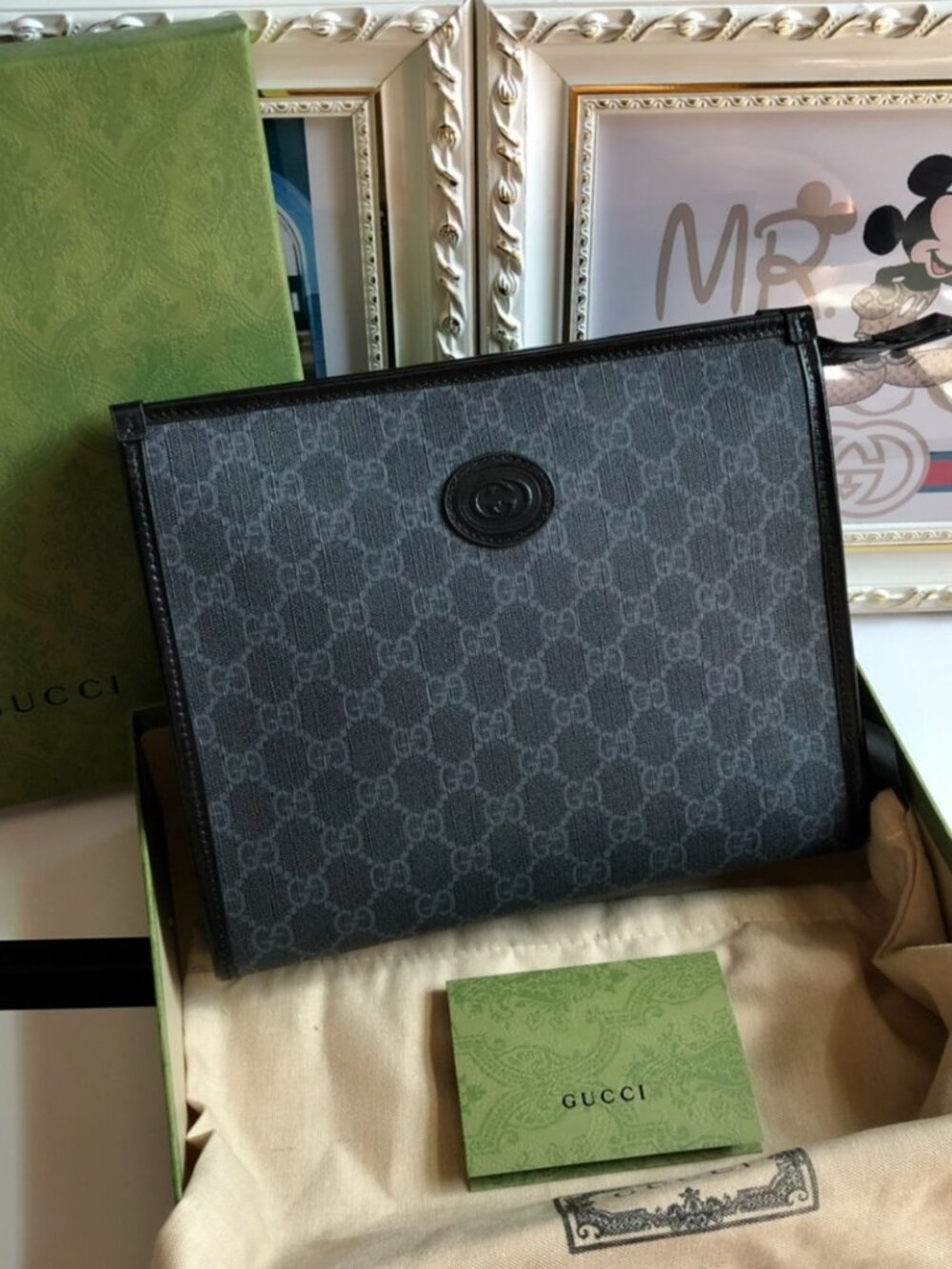 Gucci Aria GG Supreme Handbag